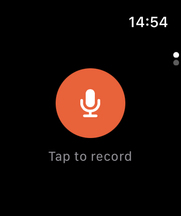Routines for Apple Watch with a one-tap record button