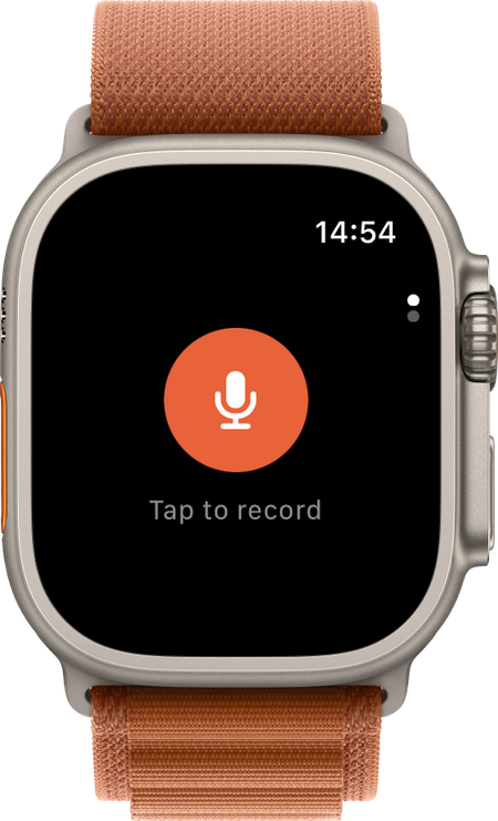 Routines for Apple Watch with a one-tap record button